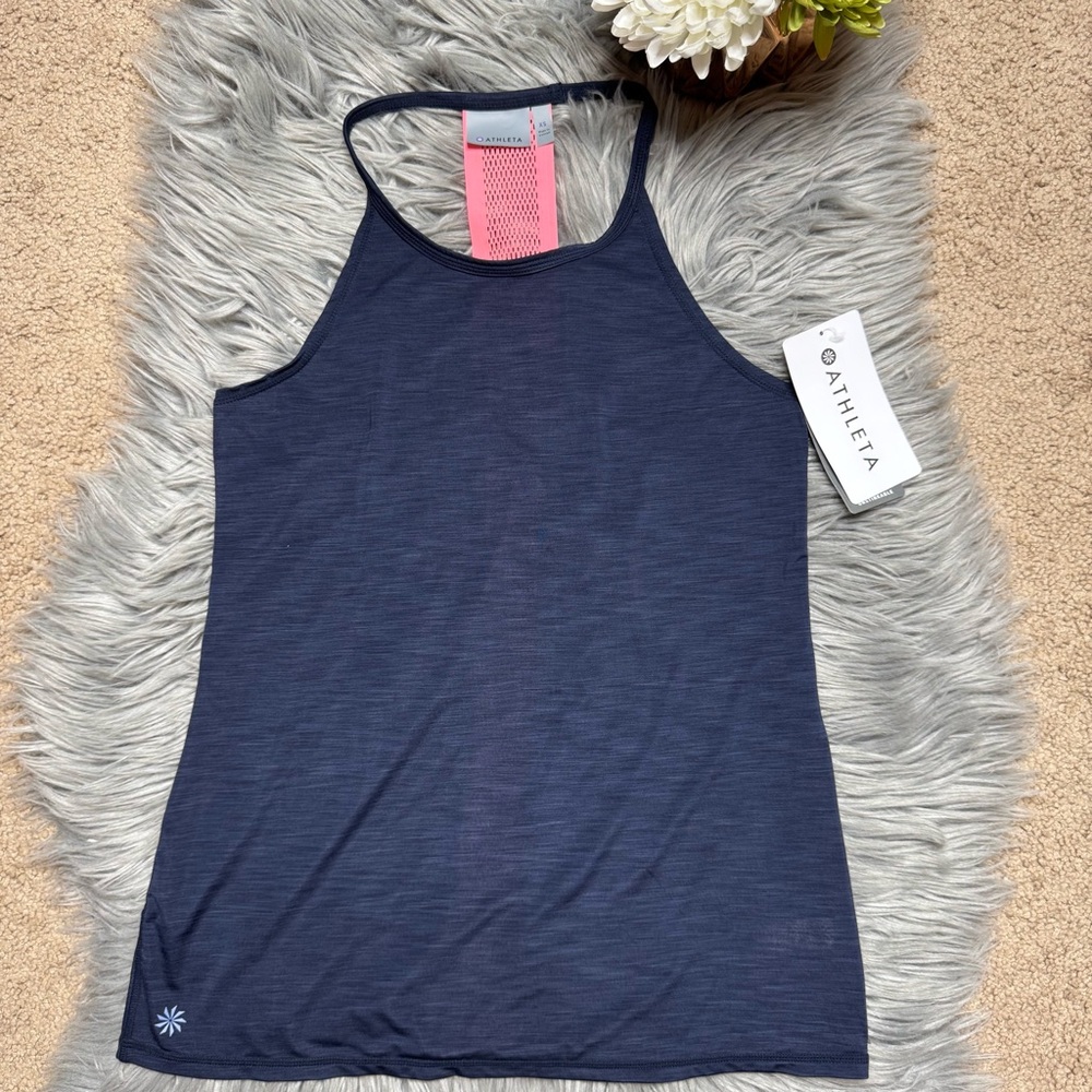 NWT- Athletes  Women's Navy Tank Top